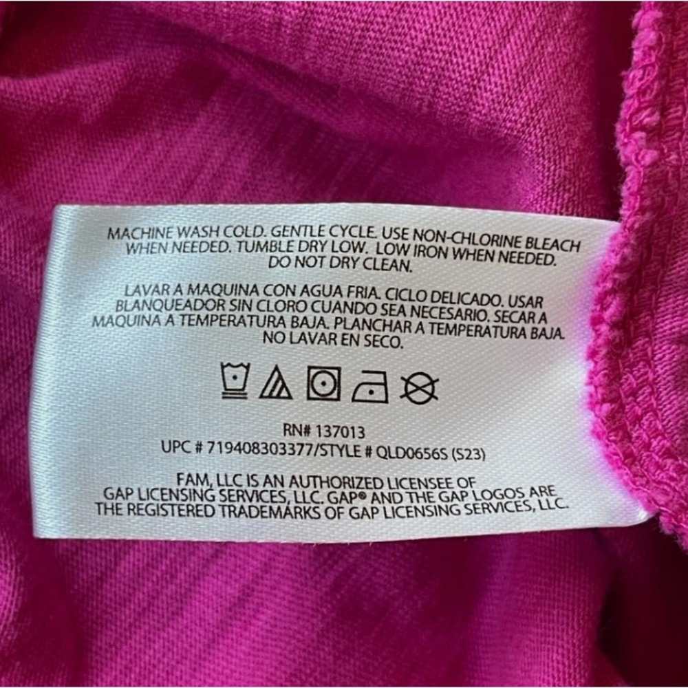 Gap Womens XXL Pink Tiered Sleeveless Mini Dress Slub Cotton Modal Pockets - Picture 4 of 12